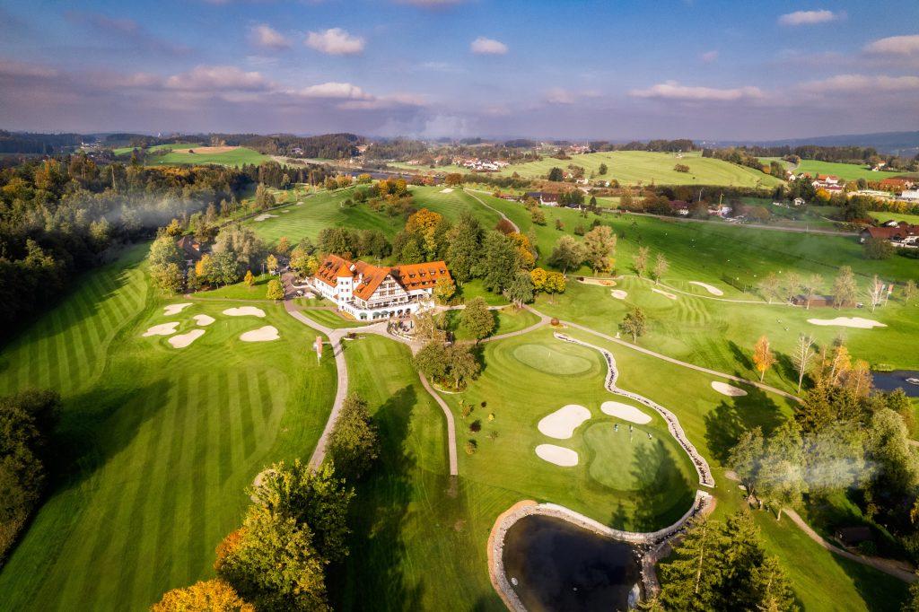 Golfclub Bodensee Weissensberg Drohnenfoto Clubhaus